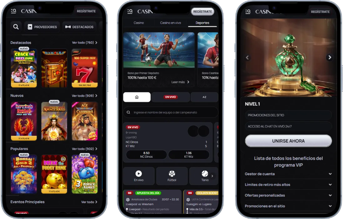 Casinova en tu móvil Casinova en tu móvil